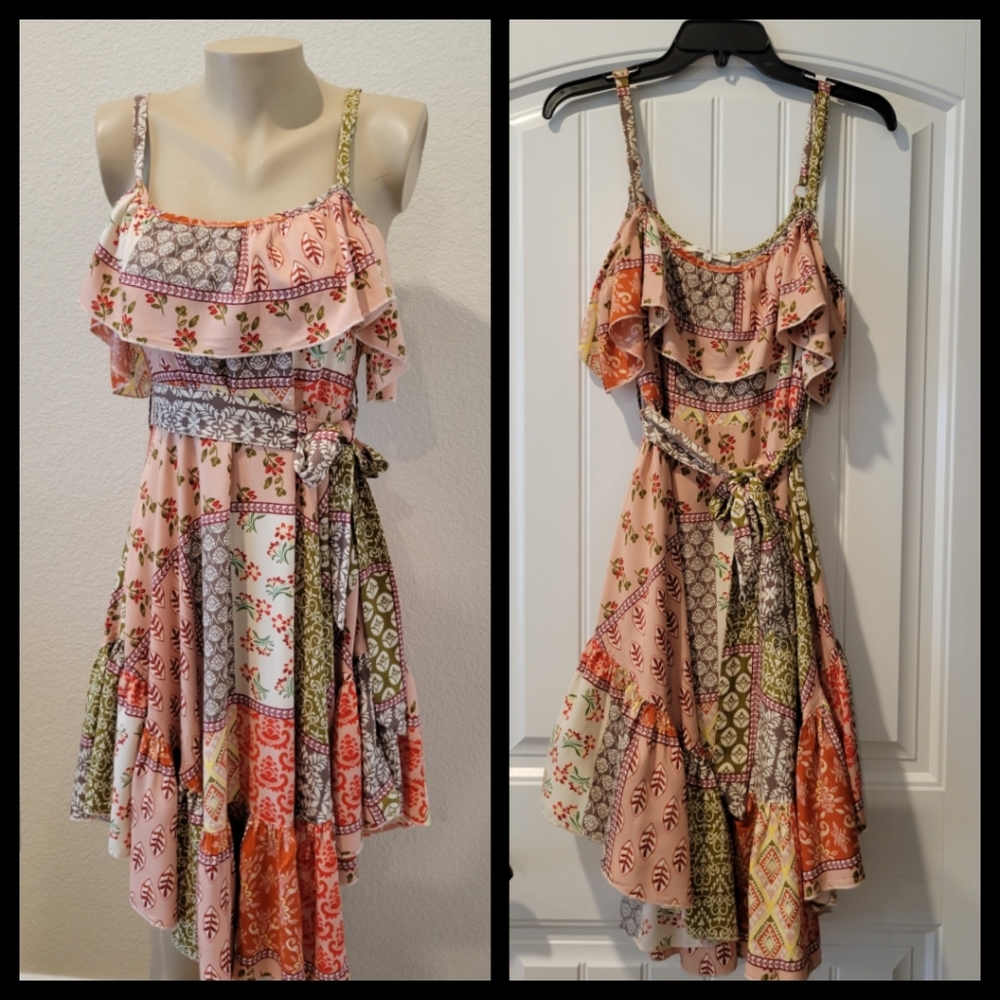 Abel The Label gypsiana patchwork sundress S